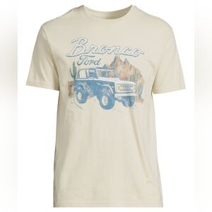 Ford Bronco Graphic Tee - Cream and Blue